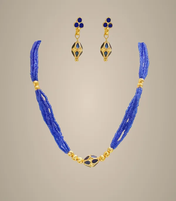 Assamese_Traditional_Jewellery_Blue_Moni_Mala_Set_For_Women