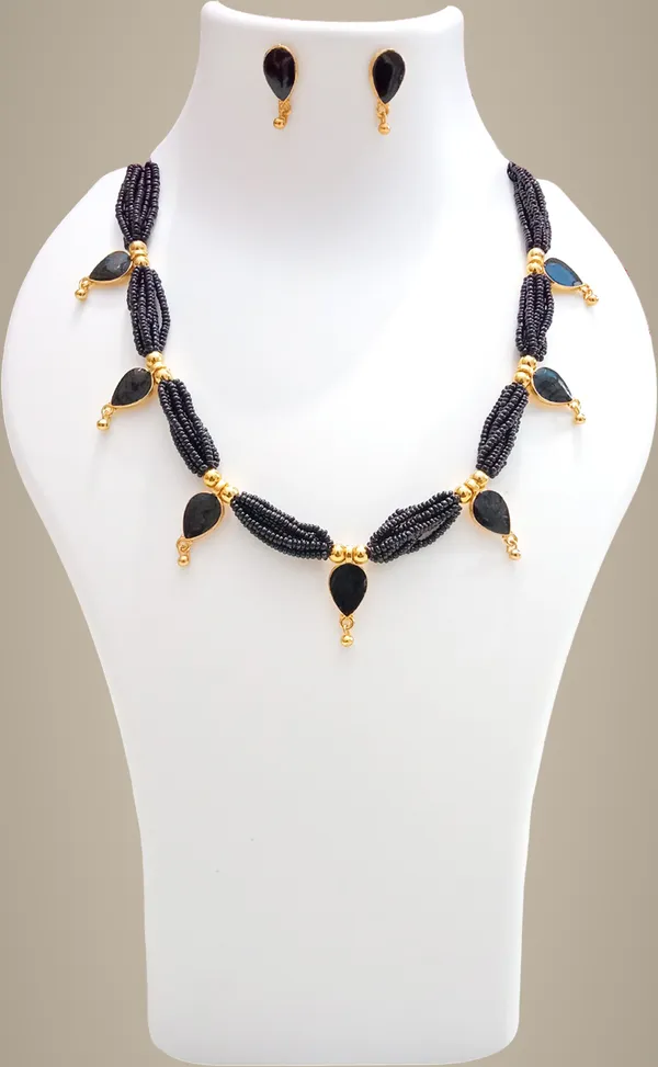 Assamese_Traditional_Gold_Plated_Black_Mina_Golpata_Necklace_Set_For_Women_&_Girl