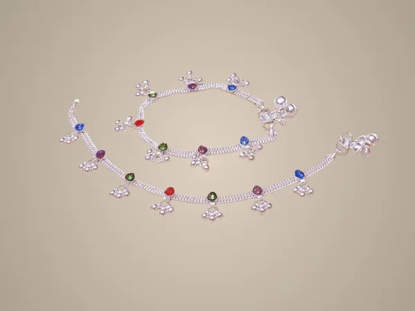 (Pack_Of_2)_Indian_Traditional_Ethnic_Fashion_Foot_Jewellery_Artificial_Alloy_Anklet
