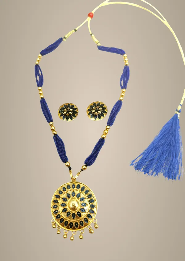 Assamese_Traditional_Blue_Japi_With_Tassel