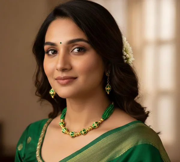 Bggold_Assamese_Traditional_Gold_Plated_Green_Colour_Monimala_Necklace_Set_For_Women_&_Girls