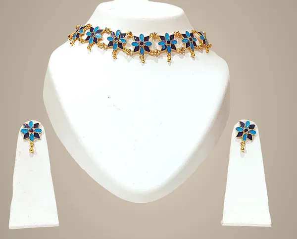 Assamese_Traditional_Gold_Plated_Multi_Colour_Golpata_Necklace_Set_For_Women
