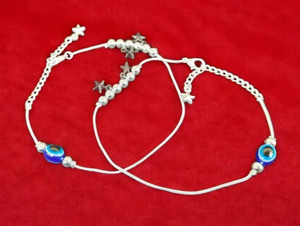 PACK_OF_2_Silver_Stylish_Silver_Plated_Anklet_For_Women