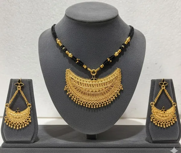 Assamese_Traditional_Gold_Plated_Black_Colour_Zubiri_Tassel_Jewellery_Set_For_Girls_&_Women