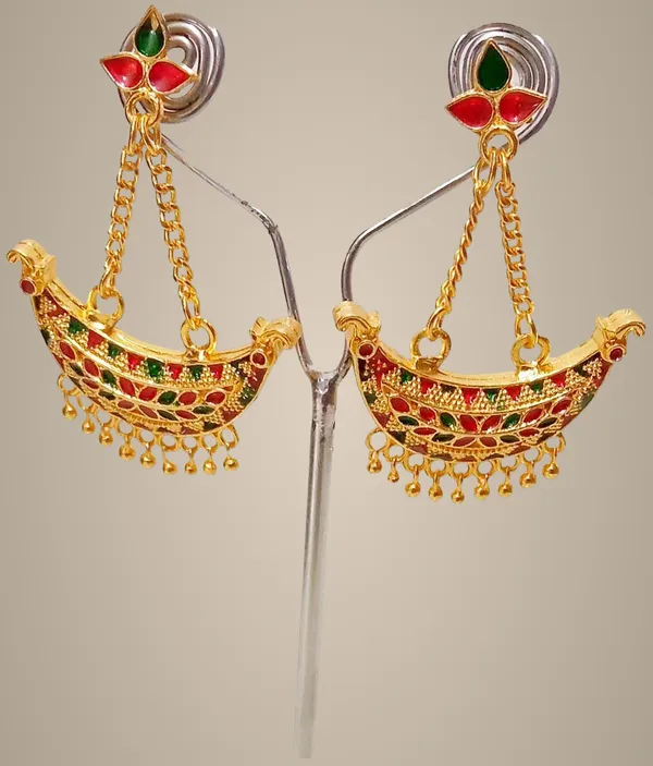 Assamese_Traditional_Copper_Jhumki_Earring_For_Girls_&_Women