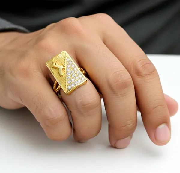 Balaji_Gold_Golden_Premium_Rectangular_Dual-Design_Cz_Men's_Statement_Ring_For_Men