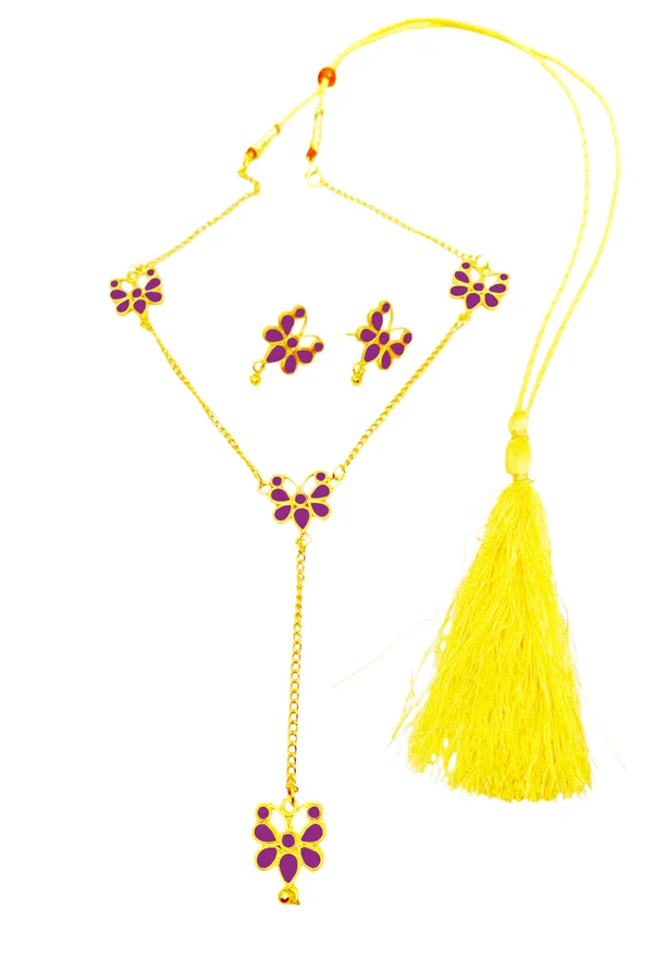 Assamese_Traditional_Purple_Meenakari_Butterfly_Jewellery_Set