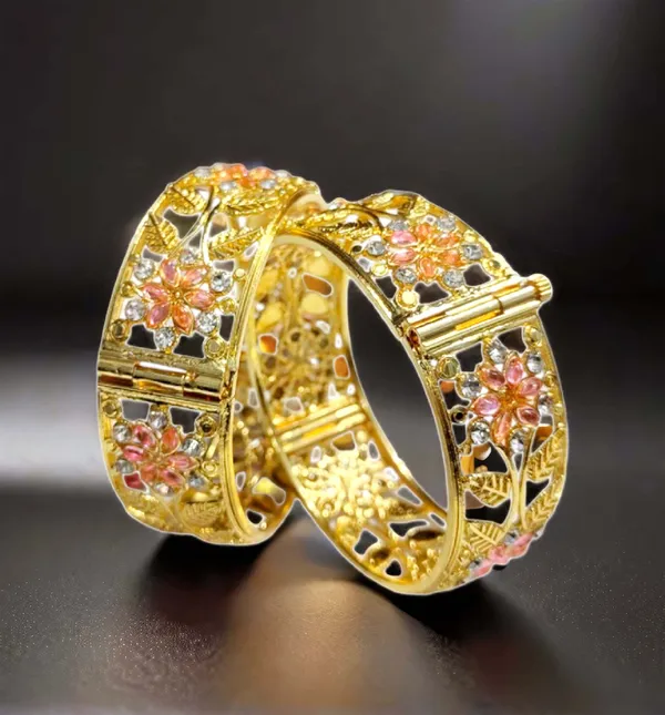 Assamese_Traditional__Copper_gold_plated_pink_white_stone_bangle_for_girls_&_women_(Pack_of_2)