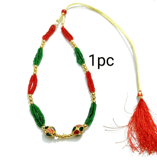 (Pack_Of_2)_Assamese_Traditional_Red_Green_Monimala_Tassel_1