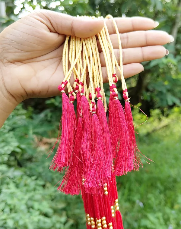 (Pack_Of_2)_Assamese_Traditional_Red_Green_Monimala_Tassel_1