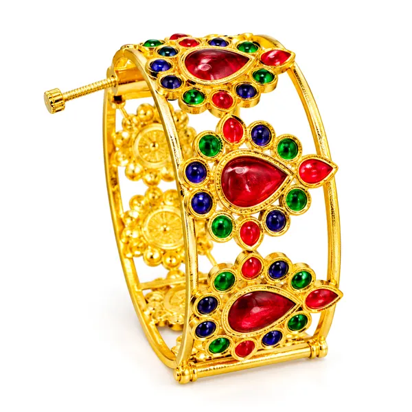 Assamese_Traditonal_Copper__Based_Gold-Plated_Multi_Meenakari_Dugdugi_Bangle__(Pack_Of_1)