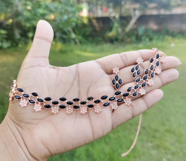 Jewelry Set Black Copper Jewelry Black Copper Arrow Set XS Black XS