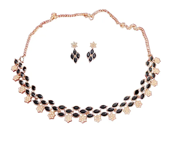 Assamese_Copper_Based_Black_Rose_Gold_Jewellery_Set