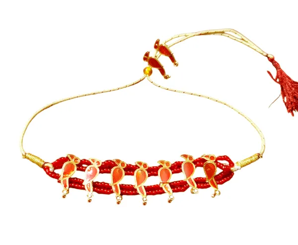 Assamese_Traditional_Red_Meenakari_Baby_Chorai_Golpata_Set