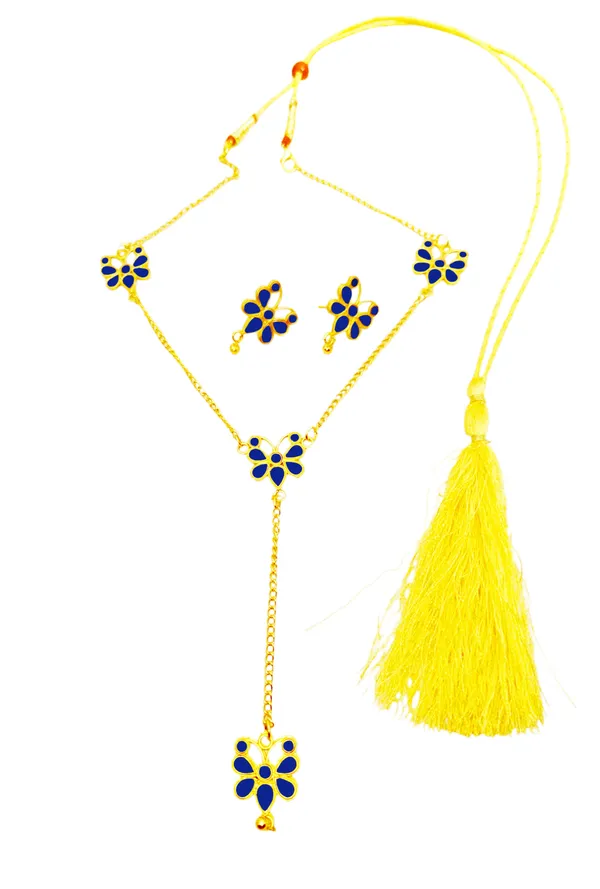 BGGOLD_Copper_Based_Assamese_Traditional_Blue_Butterfly_Meenakari_Jewellery_Set