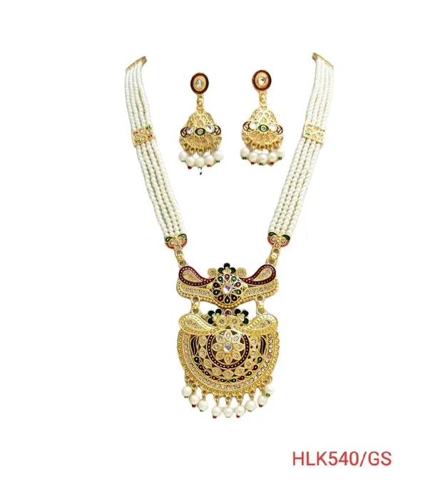 Big_Gold_Traditional_Multi_Colour_Meenakari_Multi_Strand_Pearls_Long_Necklace_Earring_Set_For_Women