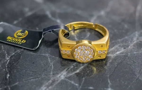 BGGold_Luxury_Micro_Gold-Tone__Crystal_Cluster_Men's_Ring