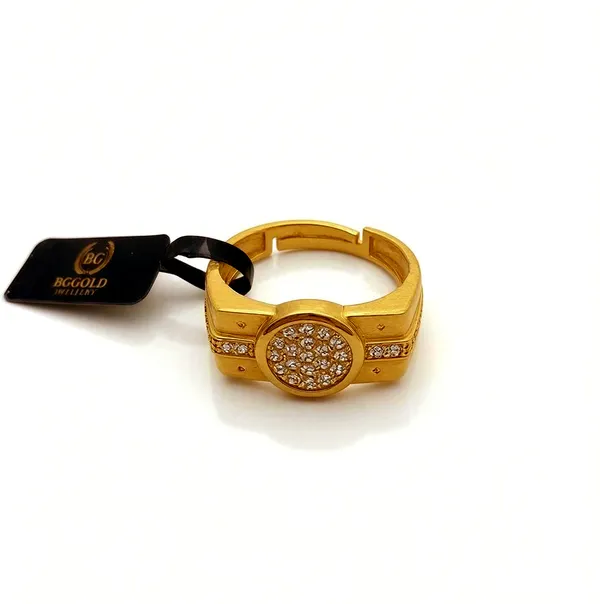 BGGold_Luxury_Micro_Gold-Tone__Crystal_Cluster_Men's_Ring