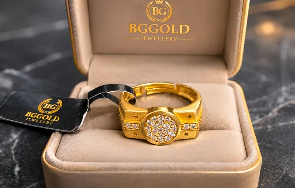 BGGold_Luxury_Micro_Gold-Tone__Crystal_Cluster_Men's_Ring
