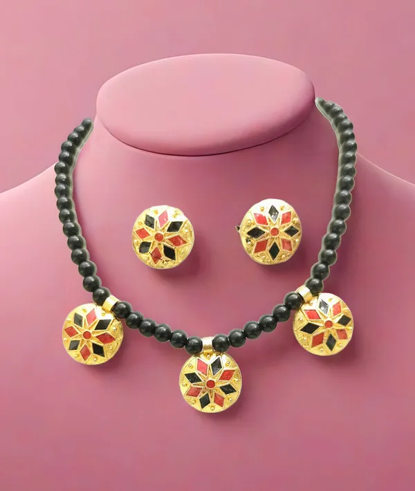 Assamese_Traditional_Based_Copper_Red_Black_Moni_Golpata_Jewellery_Set