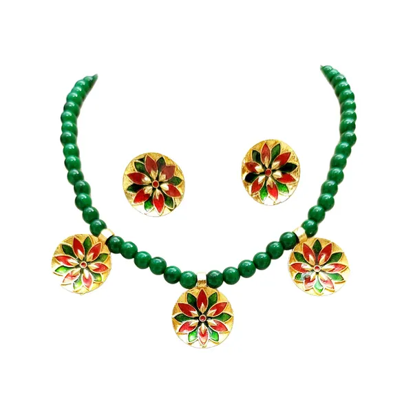 Assamese_Traditional_Based_Copper_Red_Green_Moni_Golpata_Jewellery_Set