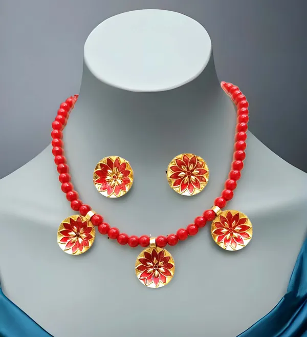 Assamese_Traditional_Based_Copper_Red_Moni_Golpata_Jewellery_Set