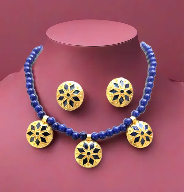 Assamese_Traditional_Based_Copper_Blue_Moni_Golpata_Jewellery_Set