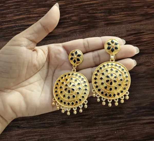 Assamese_Traditional_Black_Big_Japi_Goti_Chain_Jewellery_Set