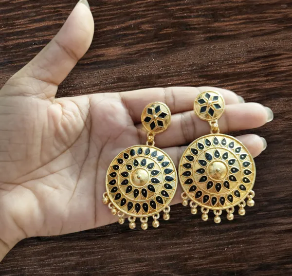 Assamese_Traditional_Black_Big_Japi_Goti_Chain_Jewellery_Set
