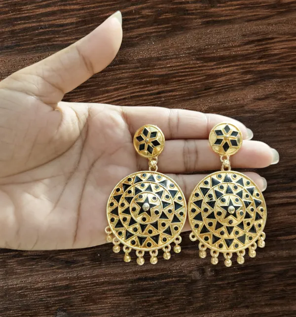 Assamese_Traditional_Black_Big_Japi_Goti_Chain_Jewellery_Set