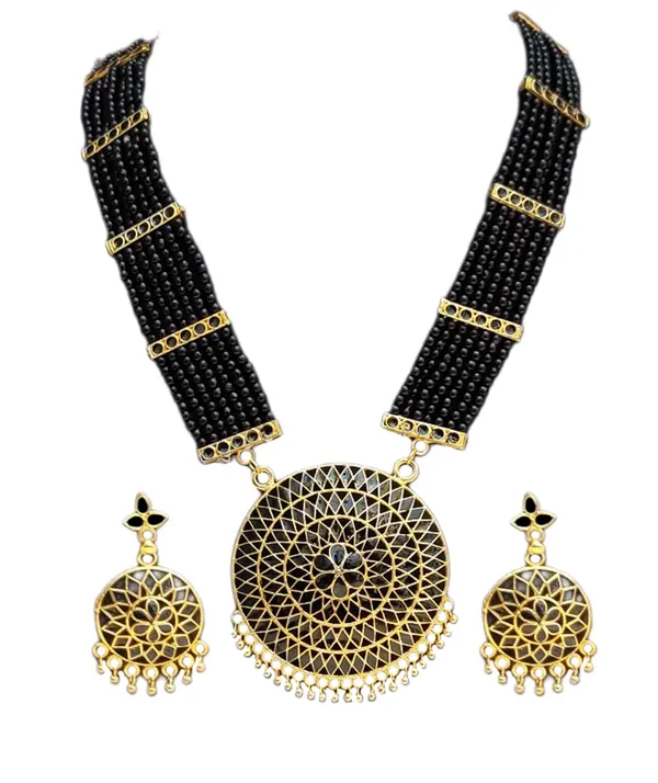 Assamese_Traditional_Black_Japi_Moti_Jewellery_Set