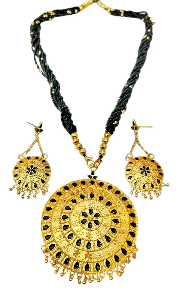 Assamese_Traditional_Black_Meenakari_Copper_Based_Japi_Jewellery_Set