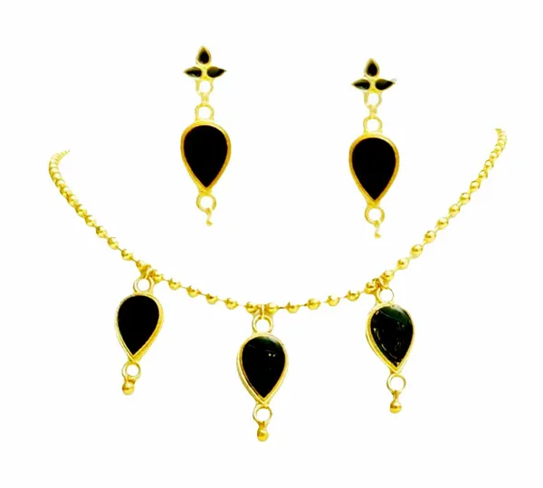 Assamese_Traditional_Black_Meenakari_Golpata_3_Locket_Chain_Jewellery_Set
