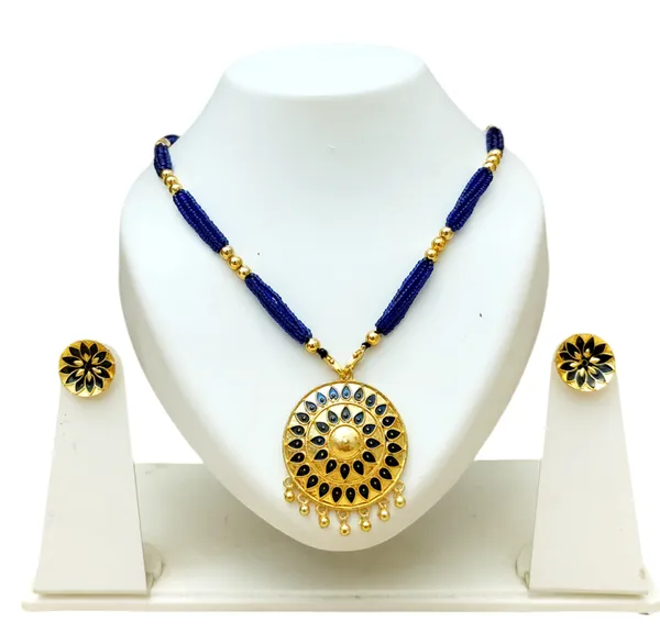 Assamese_Traditional_Blue_Japi_With_Tassel