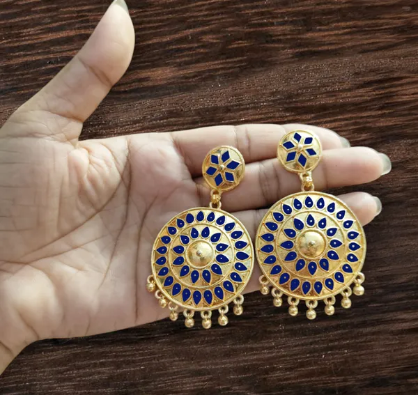 Assamese_Traditional_Blue_Big_Japi_Goti_Chain_Jewellery_Set