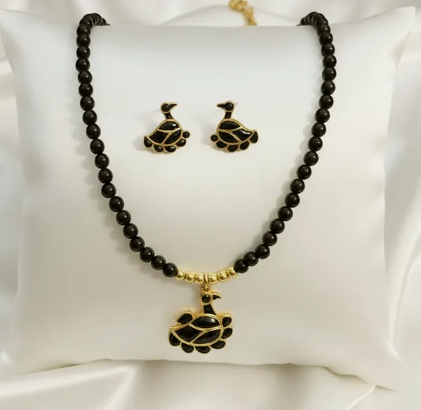 BG_GOLD_Assamese_Traditional_Copper_Based_Black_Duck_Moni_Tassel__Jewellery_Set