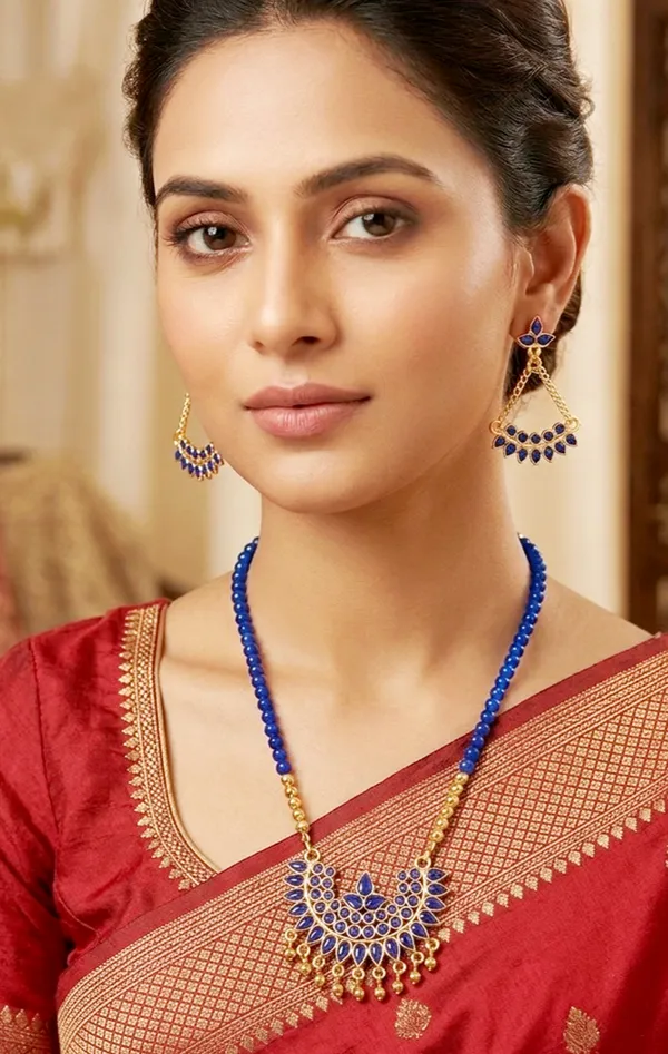 BG_GOLD_Assamese_Traditional_Copper_Based_Blue_Junbiri_Moni_Tassel_Jewellery