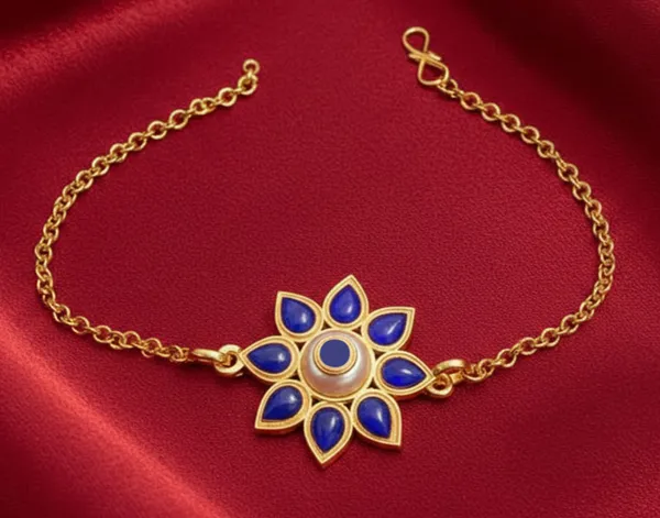 BG_GOLD_Assamese_Traditional_Copper_Based_Blue_Meenakari_Bracelet_