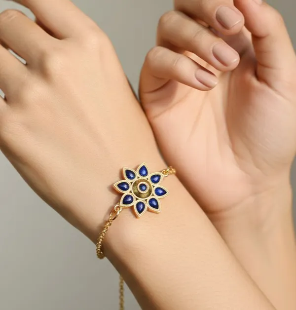 BG_GOLD_Assamese_Traditional_Copper_Based_Blue_Meenakari_Bracelet_