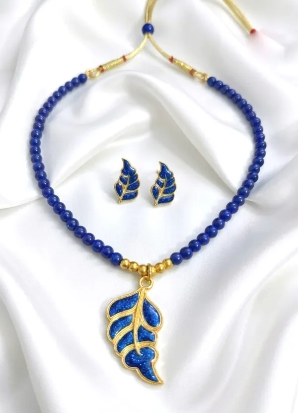 BG_GOLD_Assamese_Traditional_Copper_Based_Blue_Patti_Moni_Tassel_Jewellery_Set