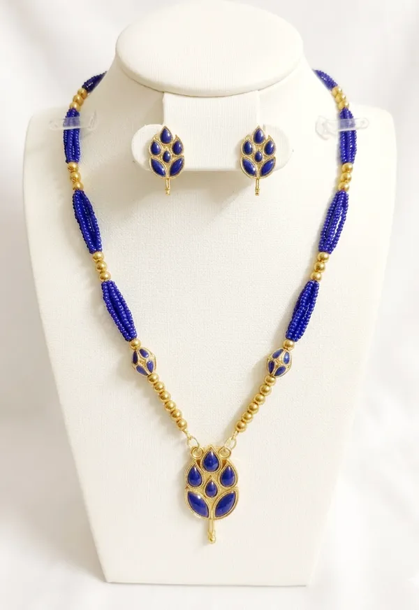 BG_GOLD_Assamese_Traditional_Copper_Based_Blue_Patti_Monimala_Tassel__Jewellery_Set