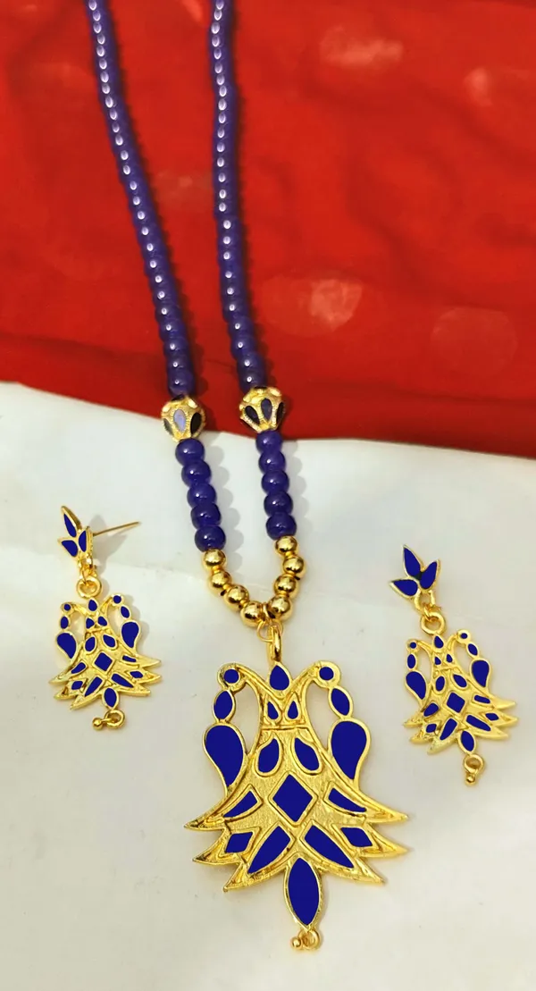 Assamese_Traditional_Copper_Based_Blue_Meenakari_Henpata_Jewellery_Set
