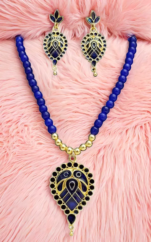 Assamese_Traditional_Copper_Based_Blue_Dugdugi_Moni_Tassel_Jewellery_Set
