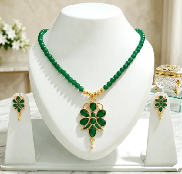 BG_GOLD_Assamese_Traditional_Copper_Based_Green_Butterfly_Moni_Tassel_Jewellery_Set