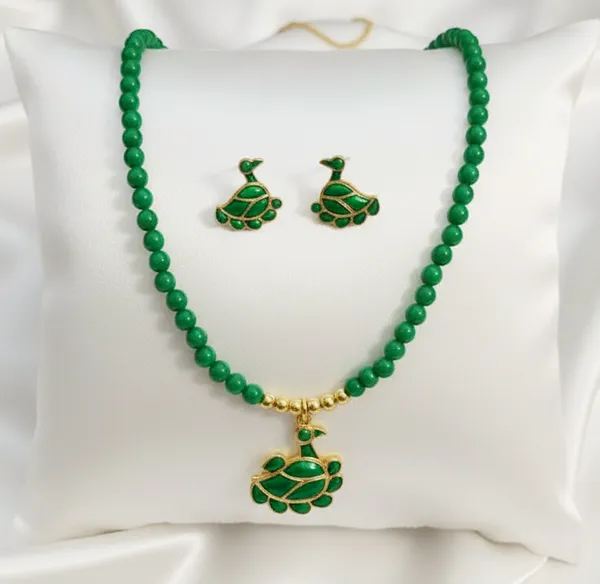 BG_GOLD_Assamese_Traditional_Copper_Based_Green_Duck_Moni_Tassel__Jewellery_Set
