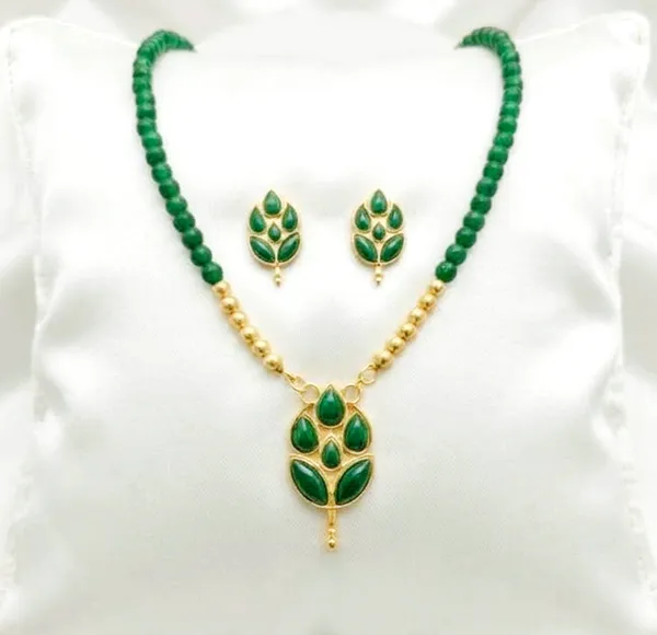 BG_GOLD_Assamese_Traditional_Copper_Based_Green_Patti_Moni_Tassel__Jewellery_Set