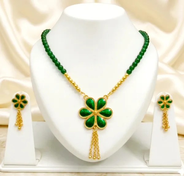BG_GOLD_Assamese_Traditional_Copper_Based_Green__Ful_Chain_Moni_Tassel_Jewellery_Set