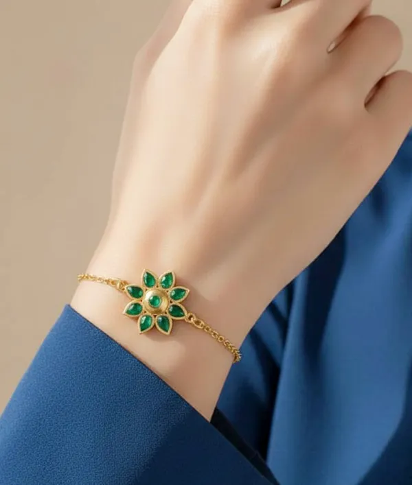 BG_GOLD_Assamese_Traditional_Copper_Based_Green__Meenakari_Bracelet_