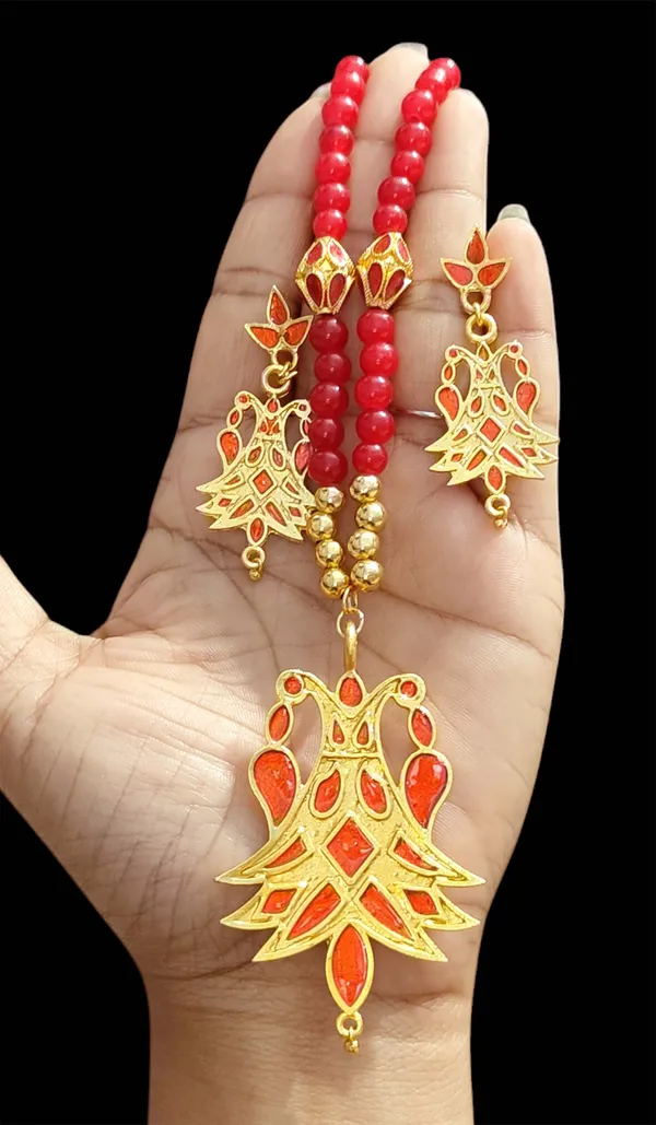 Assamese_Traditional_Copper_Based_Green_Meenakari_Henpata_Jewellery_Set