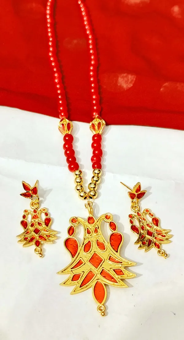 Assamese_Traditional_Copper_Based_Green_Meenakari_Henpata_Jewellery_Set